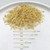 Chapado en Oro Blanco de Oro Real de 18K Plata Gruesa Color Plateado que Conserva el Color Pulsera de Nueve Pines Collar Colgante Colgante Accesorios para Joyería DIY