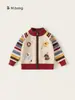 Colección de Suéteres para NiñosSuéter de Punto Suave y Acogedor para Niño Pequeño, Tejido de Punto Rayado para Bebé, Suéter para Niño con Manga Raglán
