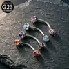 Nuevo Anillo para Ceja Banana de Titanio G23 de Amazon, Stud para Ceja, Bolas de Garra de Dragón, Joyería para Piercing de Aleación de Titanio F136 Anillo para Ceja