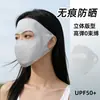 Máscara de Proteção Solar Facial Completa de Verão para Mulheres, Anti-UV, Máscara Facial de Novo Estilo para Homens, Malha de Cristal de Seda de Gelo Respirável Máscara Facial Protetora do Sol