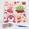 20*20 Pintura al Óleo Digital de Dibujos Animados de Anime Pintura Decorativa DIY para Colorear Hecha a Mano para Niños Stock Listo Pintura al Óleo Digital al por Mayor