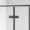 Box de chuveiro de vidro de peça única para atacado, porta de abrir simples, tela de banheiro, processamento personalizável