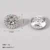 Exquisitos Botones Redondos Pequeños Metal Diamante Cristal Dorado Claro Plata Brillante Botones para Camisa de Primavera y Verano Traje de Fragancia Pequeña