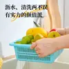 Cesta de Lavado de Plástico Grueso para el Hogar Cocina Irrompible Colador Hueco para Frutas y Verduras Cesta Redonda Hueca Simple con Drenaje Venta al por Mayor