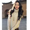Chaleco de Punto de Cuello Alto Estilo Coreano para Mujer Corto Nuevo Holgado Estilo Perezoso Para Superponer Sin Mangas Suéter Rojo Talla Única