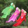 Pájaro de Plumas Pájaro Artificial Pájaro de Espuma Pájaro Colorido Pájaro de Seda Dorada Jardinería Ramo de Rama Decoración