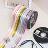 Cinta de Poliéster de 1 cm Rollo Grande de 80 Yardas Color Sólido Lazo para Regalo Decoración Empaque de Flores Cinta Colorida