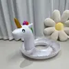 Boia de Natação Inflável de Unicórnio para Adultos Espessada e Ampliada 90-120cm Boia de Natação de Flamingo Boia Flutuante Atacado Desenho Animado