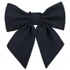 Poof Ding Oso Original Genuino JK Color Sólido Raíz de Pluma Corbata Lazo Flor Camisa Estudiante Universitario Femenino Accesorios Pequeño