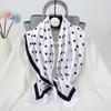 Bufanda Cuadrada de Otoño e Invierno 90X90 Chal Decorativo Estilo Nuevo Bufanda Cuadrada Elegante Bufanda Pequeña Sencilla Profesional para el Cuello