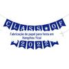Spot fornecimento azul temporada de formatura bandeira temporada de formatura papel decoração de flores High School University layout de cena de festa
