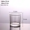 Vendas de fábrica copo de vidro transparente para vela copo para vela de aromaterapia DIY castiçal quadrado redondo copo pequeno para vela artesanato