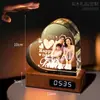 Lámpara de noche de cristal estilo celebridad para dormitorio, decoración, un regalo para niñas, mejores amigas, novias en aniversarios o cumpleaños