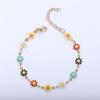 Pulsera Margarita nueva transfronteriza europea y americana oro 18K aceite goteado doble cara moda versátil joyería diy ventas directas de fábrica