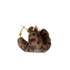Aretes de Aro Elegantes de Leopardo de Felpa Vintage Otoño e Invierno para Mujer Diseño Nicho Sentido Distintivo Exquisitos Moda Combinable