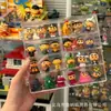 Caja de Almacenamiento Linda a Prueba de Polvo con Puerta, Apilable, Transparente, Mini Exhibidor de Figuras de Muñecas de Escritorio