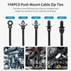 160/110/60/45 Piezas Abrazaderas para Cables Automotrices