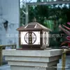 Farol de Coluna Solar, Luminária de Coluna para Portão de Casa, Luminária de Jardim Externa, Muro de Cerca, Luminária de Coluna à Prova d'Água para Exterior