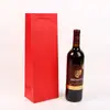 Fornecimento direto da fábrica atacado cartão branco monocromático saco de vinho atacado impressão sacola de compras presente logotipo autocrático bolsa tote para bebidas alcoólicas