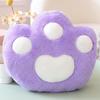 Almohada de mano cálida con forma de garra de gato de dibujos animados, dos en uno, para oficina, aula, estudiantes, almohada para la siesta, funda de mano cálida al por mayor