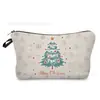 Bolsa de Cosméticos Navideña de Coche de Santa Claus Transfronteriza, Bolso de Mano Navideño Versátil, Bolsa de Almacenamiento Casual para Viajes