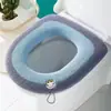Funda de Asiento de Inodoro de Felpa para Invierno con Asa Engrosada, Funda de Asiento de Inodoro Universal Cálida de Felpa para el Hogar, Lavable