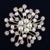 Moda Caliente Venta Broche de Perlas Gympani para Mujer Aleación de Diamantes Incrustados de Alta Gama Todo Fósforo Corsage de Traje Pin Creativo para Ropa
