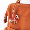 Chinês Zodíaco bonito diamante Pony forma chaveiro do carro Acessórios da bolsa das mulheres pingente de metal Craft Pequeno presente