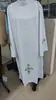 Disfraz de Sacerdote Blanco Transfronterizo Cosplay Vestido Medieval Túnica Amarilla con Cruz Atuendo de Cosplay para Escenario