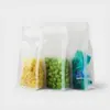 Empaque de Alimentos Bolsa Autoportante con Sellado de Ocho Lados Transparente Translúcido Empaque para Frutas Secas Bolsa Sellada Bolsa Autoportante Engrosada para Snacks Comerciales