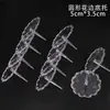 Base Longa para Bolo Mat Descartável Suporte para Enfeites Acessórios de Confeitaria Decoração de Plástico Base Transparente Espessada