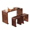 Mesa de Estudio Tradicional China, Mesa de Caligrafía de Madera Maciza, Mesa de Caligrafía Retro Estilo Chino, Mesa para Pintura y Caligrafía, Mesa para Juego de Go y Arte del Té, Mesa de Estudio China para Clase de Capacitación