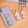 Suporte de Celular Criativo Desenho Animado Coelho Fofo, Suporte de Mesa Dobrável Push-Pull Invisível para Assistir Séries, Gadget para Pessoa Preguiçosa