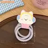 Corda de cabelo fresco colorido menina bola cabeça alta rabo de cavalo faixa de cabelo alto elástico durável corda de cabeça cocar bonito