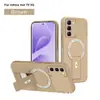 Funda magnética para teléfono tipo piel compatible con Transsion Infinix Note60, Hot70, con soporte, cubierta protectora anticaída