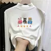 Top térmico de cuello medio forrado de forro polar para niñas, otoño e invierno, capa interior cálida, forrado de forro polar, camiseta de manga larga para niños mayores, moderno