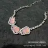 Pulseira de calcedônia gelo, ágata branca gelo de alta qualidade, pulseira de jade cravejada banhada a prata, nova joia de estilo nacional chinês, pulseira de presente