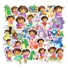 50 Pegatinas de Graffiti de Dora la Exploradora Dibujos Animados Animación Móviles DIY Patineta Taza de Agua Maleta Pegatina