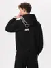 Sudadera con capucha y estampado de Eminem Hip Hop Americano Hip Hop Lavada Peso Pesado Algodón Puro Al por Mayor