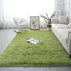 Alfombra Popular de Estilo Escandinavo para Sala de Estar, Alfombrilla para Mesa de Café en Casa, Alfombra de Piso de Pelo Largo para Dormitorio, Manta de Cama Linda Completa