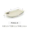 Plato Rectangular para Fideos de Arroz de Melamina Imitación Porcelana Vajilla Plato Rectangular Plato para Restaurante de Hot Pot Plato para Barbacoa Plato para Platos Fríos Comercial