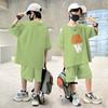 Roupa de Verão para Meninos 2026 Shorts de Manga Curta Novo Estilo para Crianças Maiores Meninos Verão Fresco Estiloso Moda de Verão Aparência Bonita