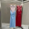 Vestido de noche de encaje y satén con empalme estilo ins transfronterizo 2026, con copas tridimensionales, silueta ajustada de lujo ligero