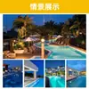 Luz de piscina de resina montada en la pared, RGB, impermeable IP68, a prueba de agua, panel doble a color, control remoto inalámbrico, llenado completo, transfronteriza