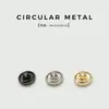 Botones redondos metálicos de forma simple de rejilla, botones pequeños de 10 mm para camisas, cárdigans, puños de abrigos, botones decorativos para suéteres