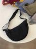 Nuevos Productos en Tienda Física Mismo Estilo Bolso Dumpling Bolso Cruzado Bolso Satchel para Mujer Bolso de Hombro para Nuevo Estudiante Bolso de Tela de Nailon Bolso Media Luna