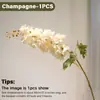 Flores artificiais para decoração de casamento, arranjo floral, delfínio de 2 cabeças em haste única, decoração de parede popular, jacinto