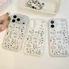 Design de gato com espinha de peixe, adequado para capa de celular Apple 18 Pro Max, iPhone 17, fofo, com suporte, 15, bordas arredondadas