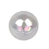 Sinfonía Bola Transparente Decoración de Pastel de Cumpleaños Estilo Ins Transparente Blanco Rosa Hermoso Romántico Horneado Adornos Festivos