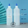 Botella Transparente con Pico Apuntado de 500 ml en Stock Botella de Pintura Acrílica de 500 ml Botella Exprimidora de Pintura Lavable